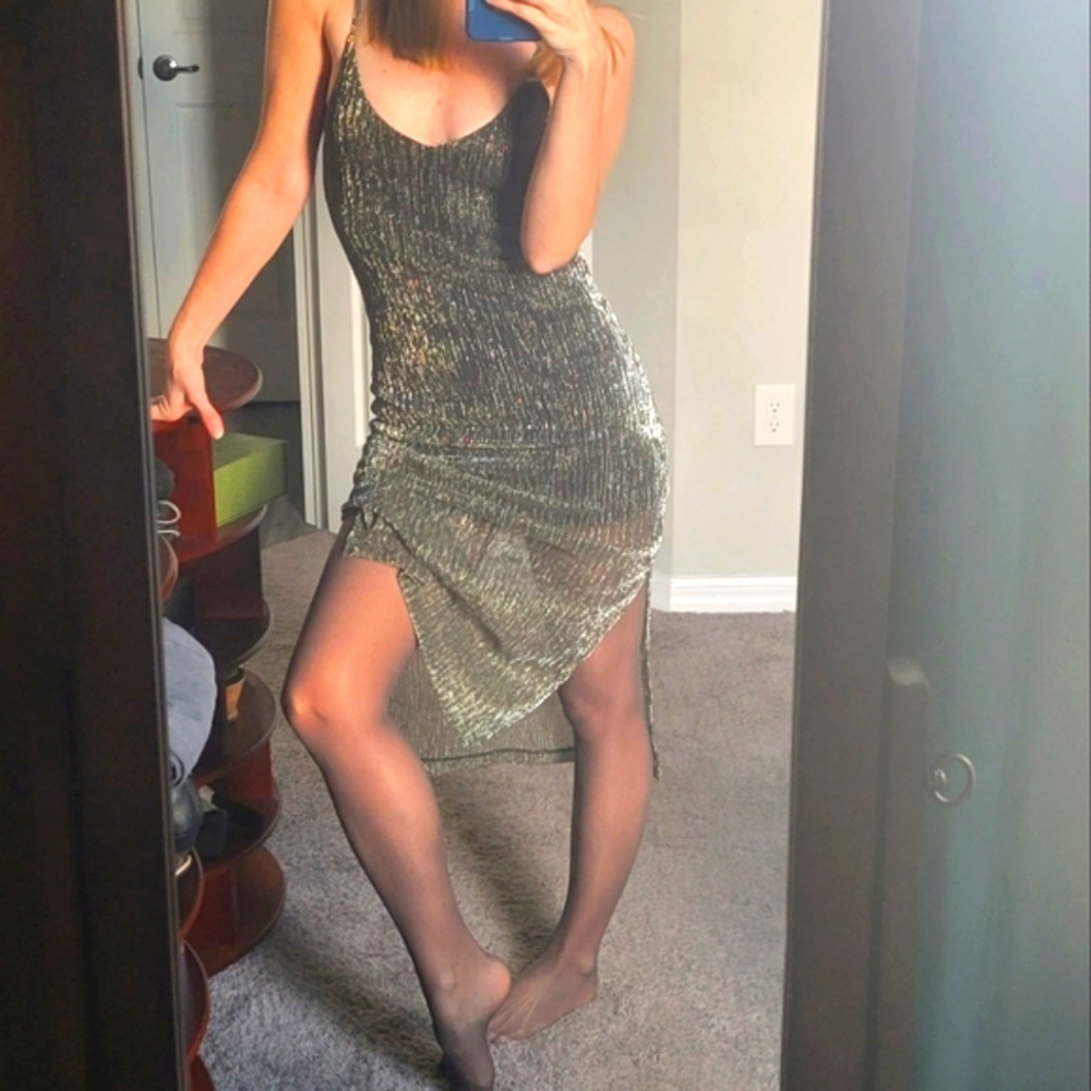 NWT shimmer maxi dress